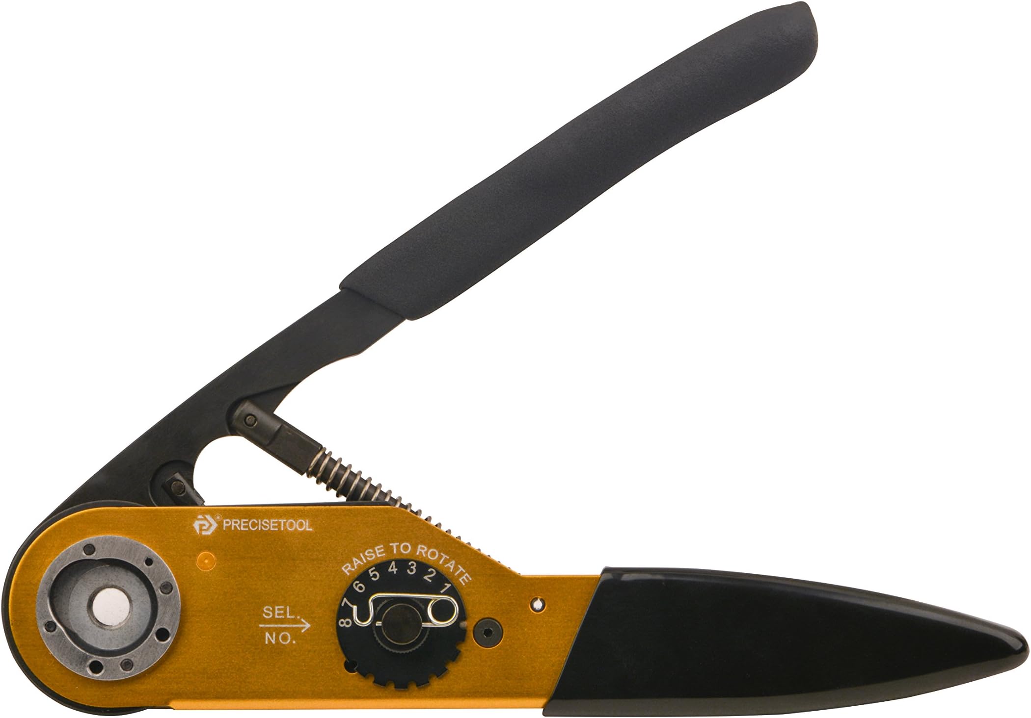 Precisetool YJQ-M300 Cable Crimper for Electronic Connectors M300 Through-Hole Dia 9.2mm 6-14AWG