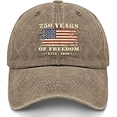 America Birthday Hat 1776 2026 250 Years Anniversary Hat for Men Low