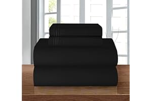 Elegant Comfort Luxury Premium Hotel Quality Microfiber 4-Piece Sheet Set - Wrinkle Resistant, All Around Elastic Fitted Shee