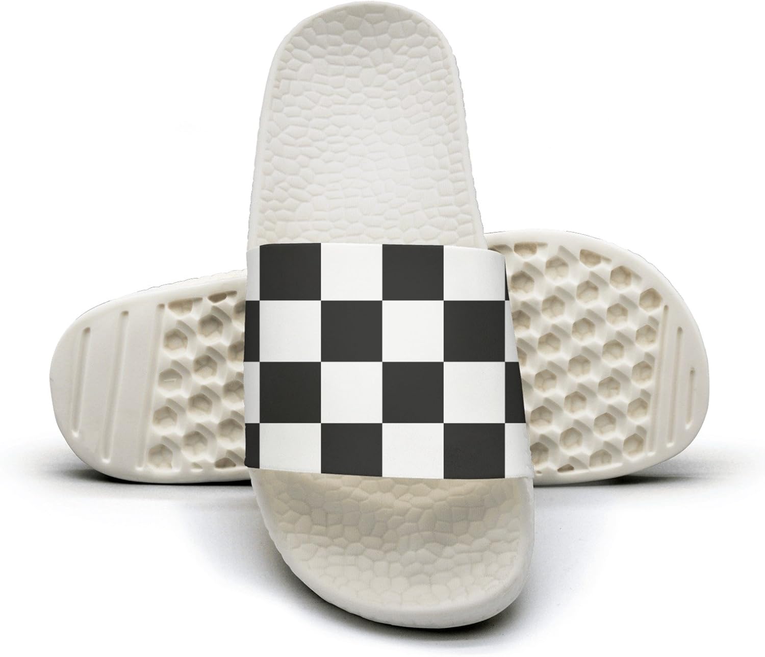 checkered sandals