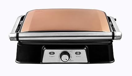 Venga Vg Cog 3050 Presse A Paninis Sandwiches En Acier Inoxydable Plastique Et Aluminium Moule 2 000 W Cuivre Amazon Fr Cuisine Maison