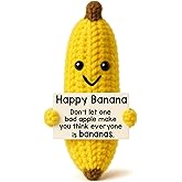 MAMAGIFTREE Valentines Day Gifts for Friends Birthday Gifts for Women,Friendship Gift for Friends Female, Coworkers, Son Mom Dad Daughter Sister Positive Crochet Banana Emotional Inspirational Support