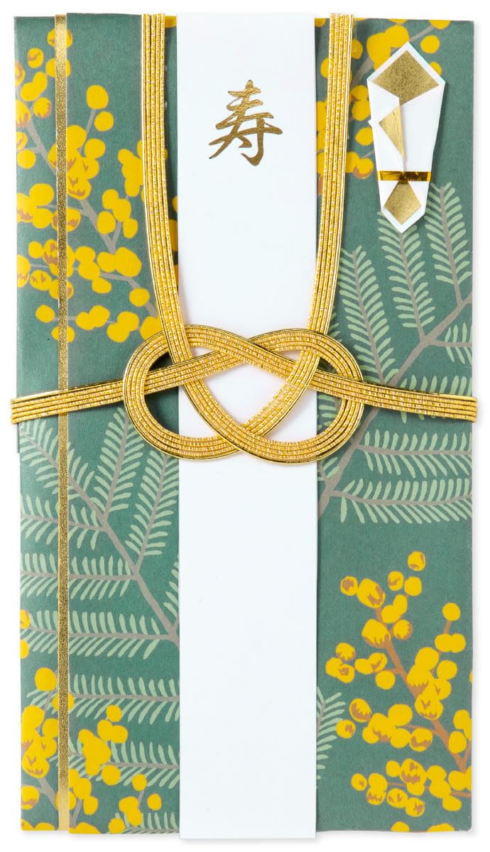 いろは出版 ご祝儀袋 金封 Wishing Plants 結婚式 花柄 結婚祝い 【ミモザ】 GWP-06商品画像