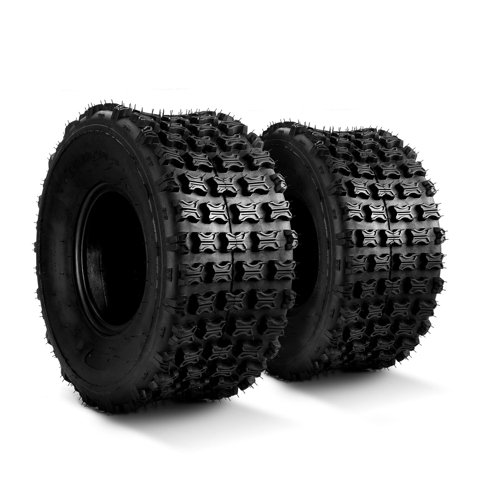 Photo 1 of Torchbeam 22x10-9 Go Kart Tire, 6-Ply ATV UTV Off-Road Tires, Mud, Gravel, Sand, Rocky and UTV Tires, 2x ATV TIRE