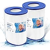 sawluv PDM30 Oval Spa Filter Fit for Dream M Aker Hot Tubs 461269, Fil bur FC9940, Cross Over 730L 730S, ODY ssey, Big E Z, EZL, 30 sq.ft Hot Tub Filter Cartridge, 2 Pack