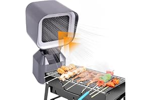 ZEJOOT Portable Range Hood, Desktop Exhaust Fan for Kitchen with Adjustable Angle Height & 3 Detachable Filters & Smoking Box, 2 Speed Low-Noise Portable Kitchen Exhaust Fan for Indoor Pot BBQ RV Kitchens