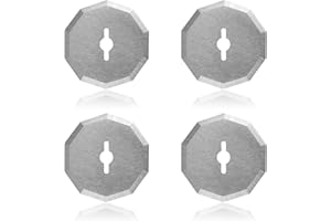 4pcs Rotary Cutter Blades, Replacement Rotary Knife Blades Refill for Fabric Cutting Quilting Tool Sewing, Compatible with Wo