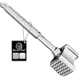 Meat Tenderizer Mallet Stainless Steel, Premium Meat Hammer Tenderizer, Kitchen Meat Mallet for Chicken, Conch, Veal Cutlets,