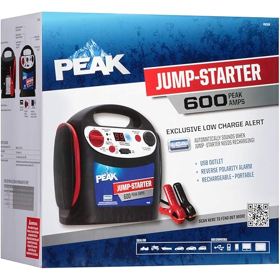 Amazon.com: Iniciador de saltos de 600 amperios Peak PKC0J6 ...