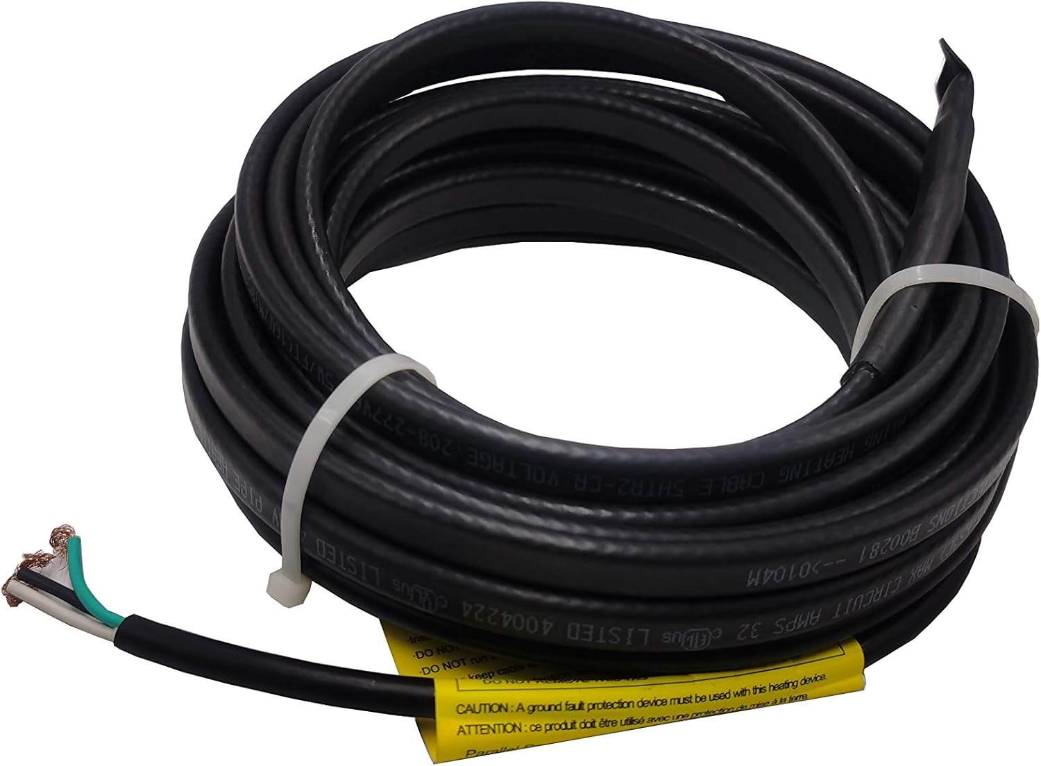HEATIT PLSR2 6-feet 240V Self Regulating Heating Cable, Wet or Dry, Max. Circuit Length 200 ft. - - 
