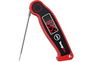 ThermoPro TP19 Waterproof Digital Meat Thermometer for Grilling with Ambidextrous Backlit & Thermocouple Instant Read Kitchen