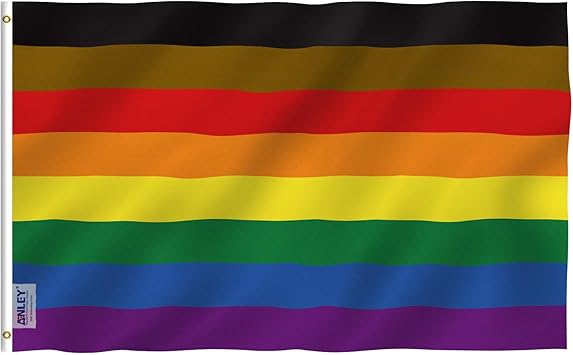 Amazon.co.jp： Anley フライブリーズ 3X5 フット フィラデルフィアレインボーフラッグ鮮やかな