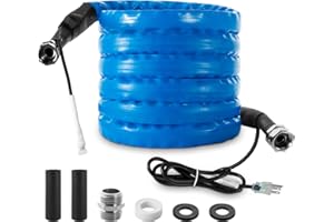 BOYISEN Heated Water Hose for RV, -20℉ Antifreeze Heated RV Water Hose with Energy Saving Thermostat, RV Heated Water Hose for RV/Camper/Home/Garden (25 FT)