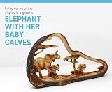 Thorness Eye Catching Free Standing Elephant Centrepiece with Baby 16cm view 2