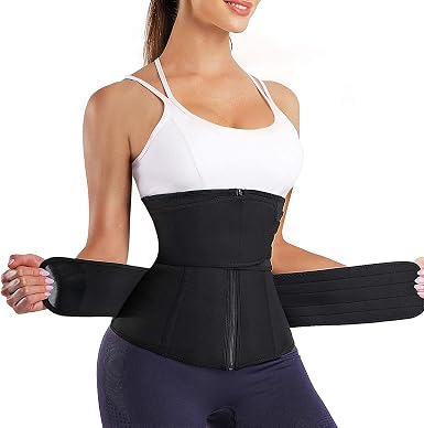 Suneducationgroup Com Women Sauna Sweat Waist Trainer Trimmer Slimming Belt Weight Loss Body Shaper Uk Women S Clothing Clothes Shoes Accessories