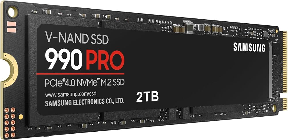 Samsung 990 PRO 1TB PCIe 4.0 M.2 NVMe SSD MZ-V9P1T0B/AM