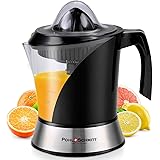 Pohl+Schmitt Deco-Line Electric Citrus Juicer Machine Extractor - Large Capacity 34oz (1L) Easy-Clean, Featuring Pulp Control