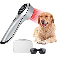LLLT Cold Laser Therapy Device with Upgrade Magnetic Cover, Vet/Human Red Light Therapy for Joint & Muscle Pain Relief with 8