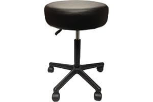 CLINICAL HEALTH SERVICES, INC. Clinical Health Services Adjustable Pneumatic Stool (Black) for Massage Tables, Examination Tables, & Physician's Office by Therabuilt (Black)