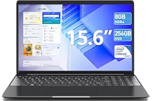 Naclud 15.6 Inch Laptop, 8GB DDR4 256GB SSD, Laptops Computer with Celeron N4000 Processor(up to 2.6GHz), Mini HDMI, USB3.2, Dual WiFi, Type-C, 7000mAh, Numeric Keypad, Webcam(Sliver)