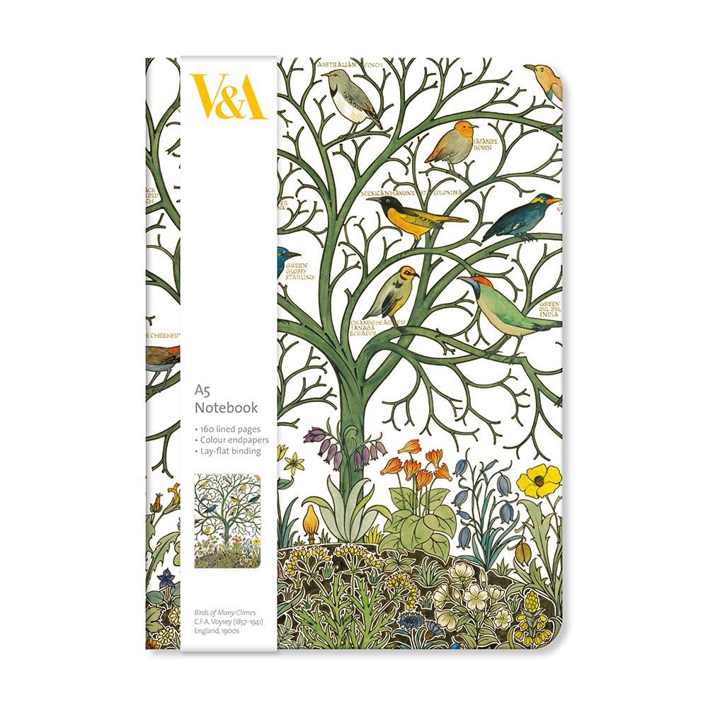 V&A Birds of Many Climes A5 Notebook