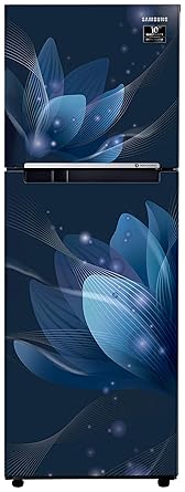 Samsung 253 L 2 Star Inverter Frost-Free Double Door Refrigerator (RT28T3032U8/HL, Saffron Blue)