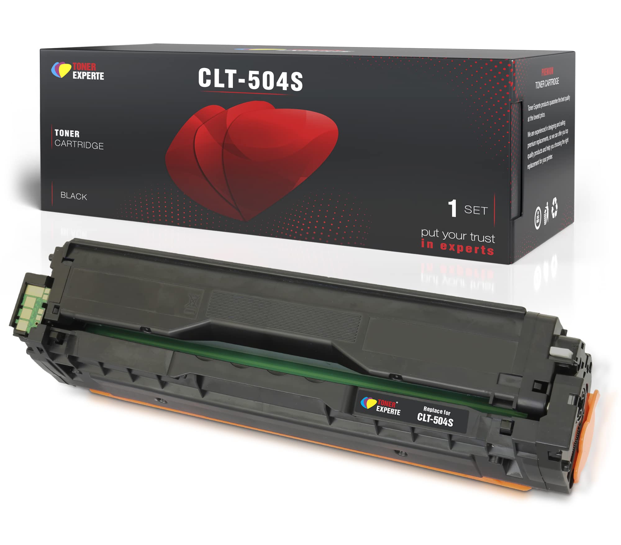 TONER EXPERTE Compatible Samsung CLT-K504S CLT-P504C Black Toner Cartridge Replacement for K504S for Xpress SL-C1810W SL-C1860FW CLX-4195FN CLX-4195FW CLP-415N CLP-415NW Printer