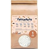 1 Lb Polymorph Moldable Thermoplastic Pellets, Reusable Plastic 16 Oz | Heat-Activated Moldable Plastic for DIY Projects, Prototyping, Repairs, Crafts and Custom Parts, Reusable, 1 lb
