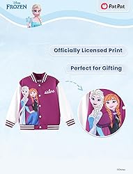 Disney Frozen Elsa Anna Little Girls Varsity Bomber