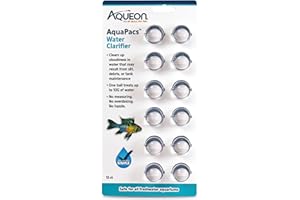 Aqueon AquaPacs Water Clarifier 12 Pack, 10 Gallon