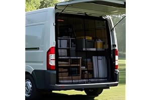 ZATOOTO Van Bug Screen Curtain Magnetic Rear Door Screen for Camping, RV Door Bug Net Center Magstripe Closure Universal for Ford Transit RAM Promaster High Roof Campervans, 79"(H) x 67"(W)