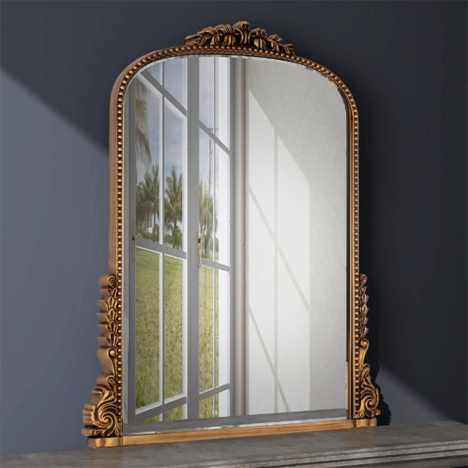 SHYFOY Antique Gold Wall Mirror Baroque Vintage Mirrors for Wall ...