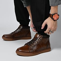 Arkbird Mens Leather Sneaker Fashion Classic Casual