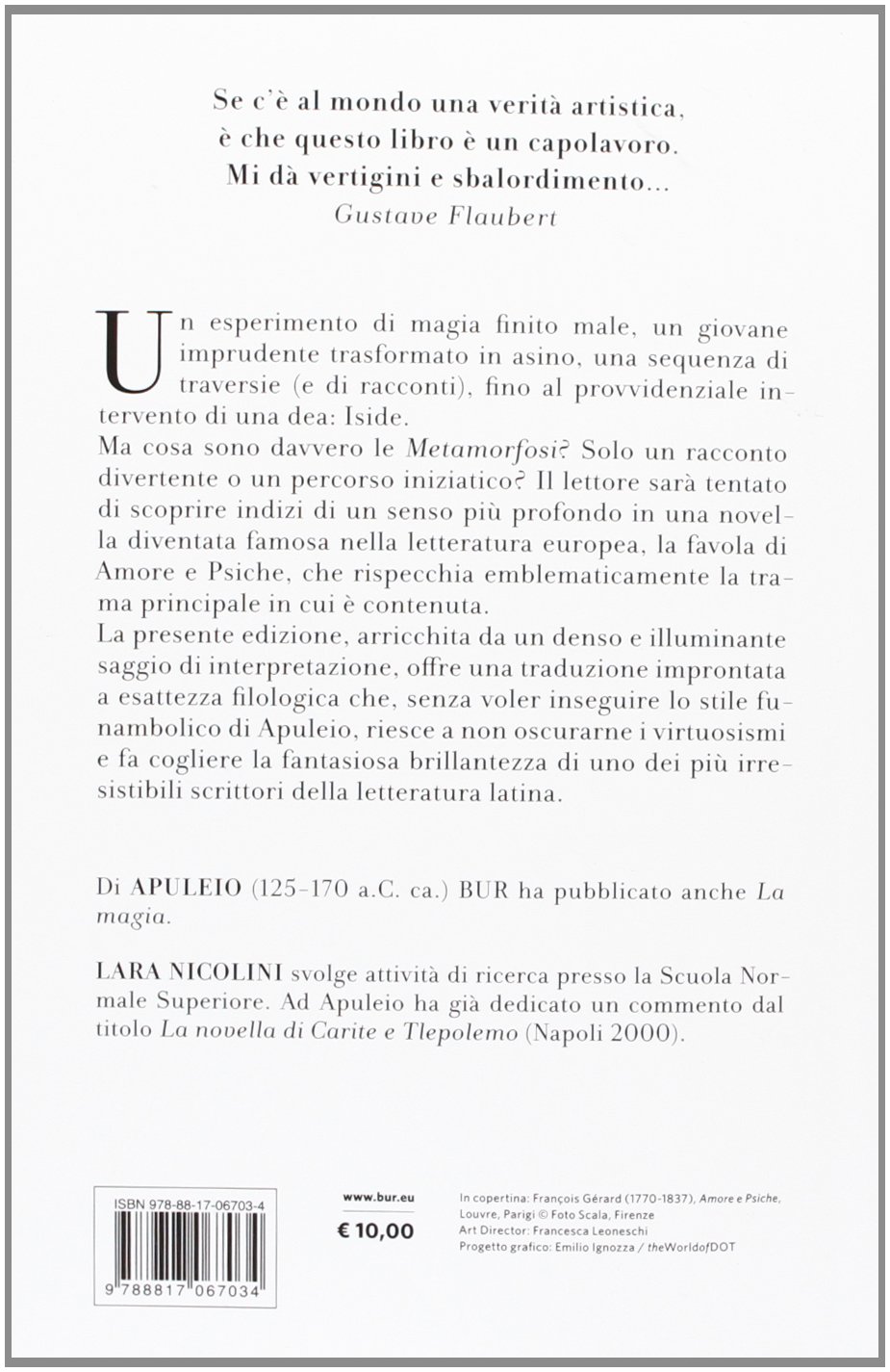 Le Metamorfosi O L Asino D Oro Testo Latino A Fronte Apuleio 9788817067034 Amazon Com Books