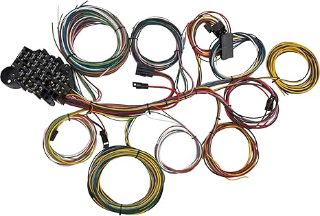 Amazon.com: 22 Circuit Universal Street Rod Wiring Harness w/Detailed