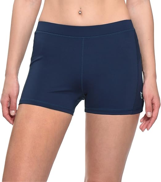 Baleaf Damen 7,6 cm KompressionsVolleyballShorts Laufen Gym Training