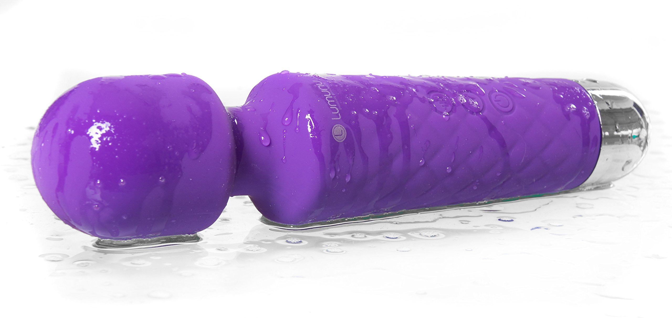 Deluxe Mini Magic Wand Massager Kraftprotz, Silikon Massagegerät mit Akkubetrieb, wasserdicht