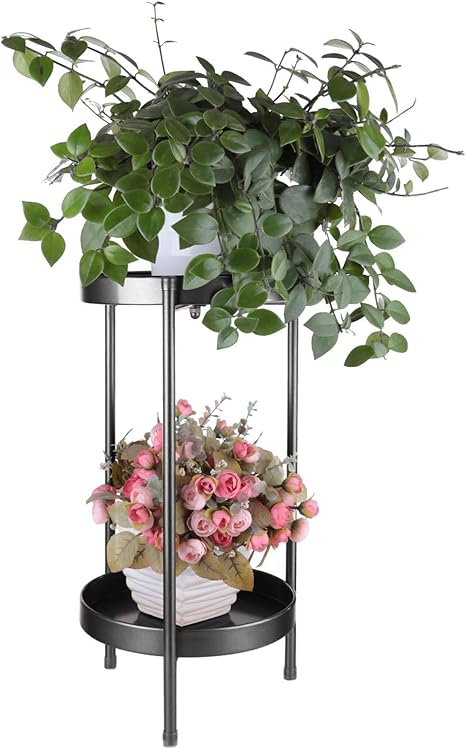 Teakpeak 2 Tier Plant Pot Stand 60cm Plant Stand Flower Pot Holder Indoor Plant Stand Flower Pot Holder For Home Decor Amazon Co Uk Garden Outdoors