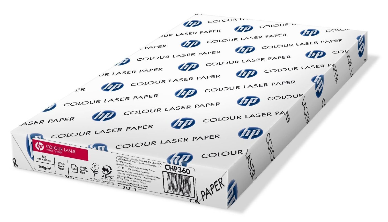 HP Colour Laser Paper Smooth Ream-Wrapped 100gsm A3 White Ref HCL1024 [500 Sheets]