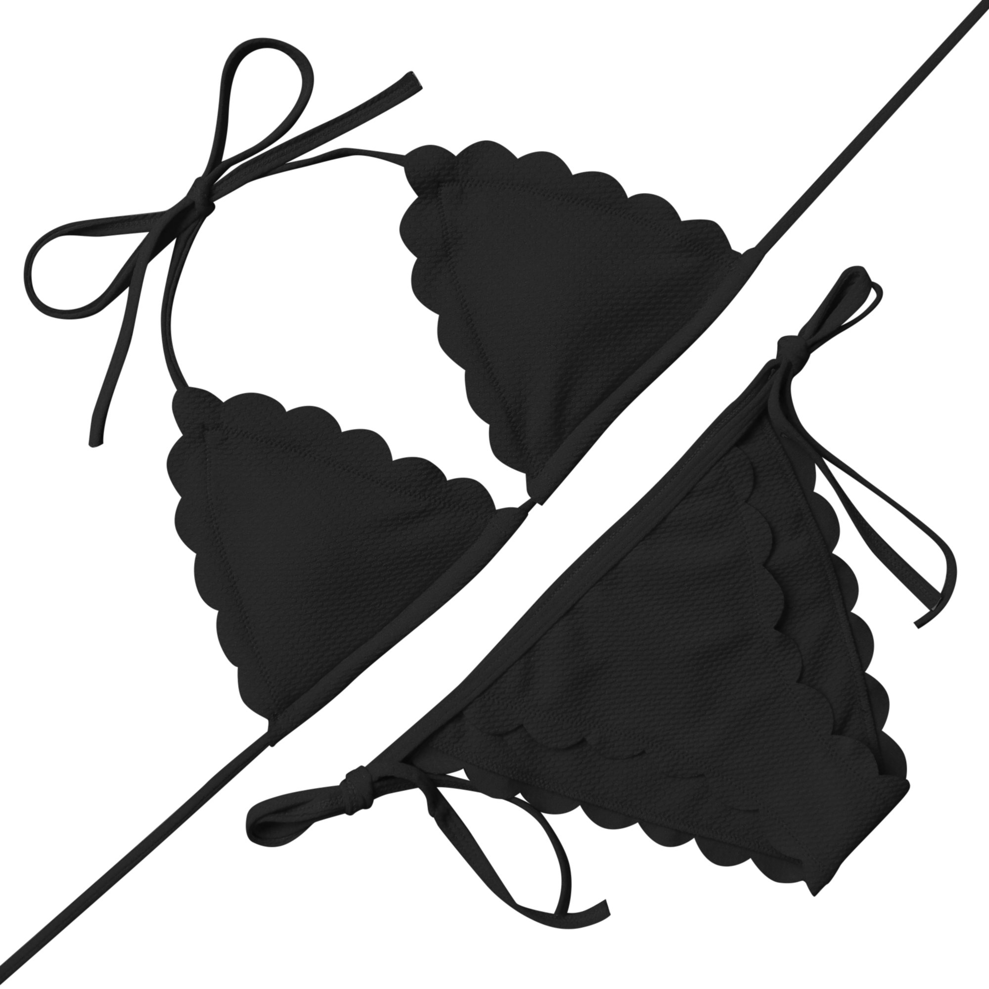 OMKAGI Women Push Up Swimsuits Sexy Shoulder Strap High Waisted Bikini