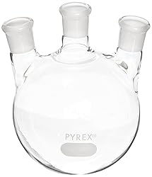 Corning Pyrex Borosilicate Glass Three Neck