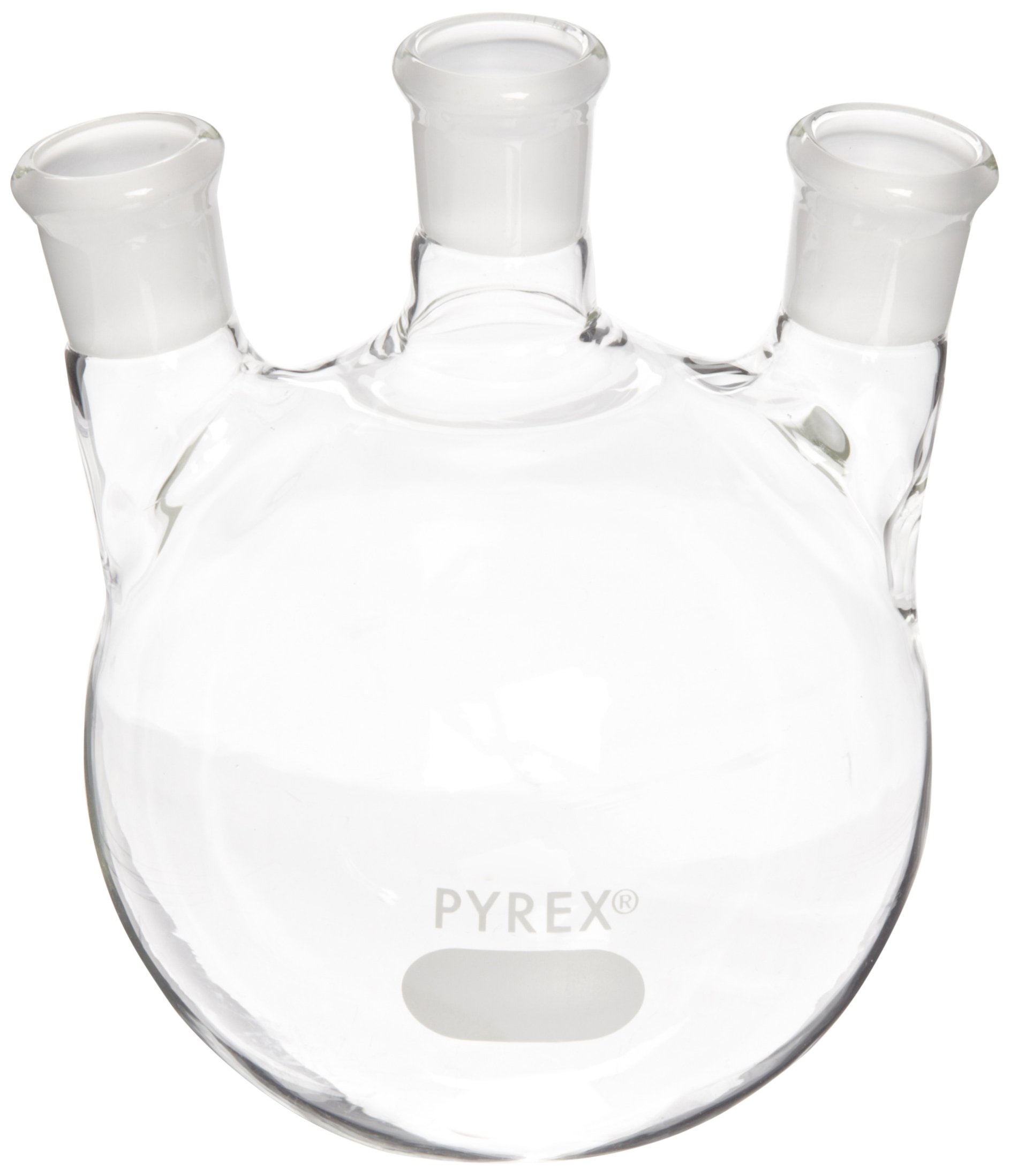 Corning Pyrex Borosilicate Glass Three Neck