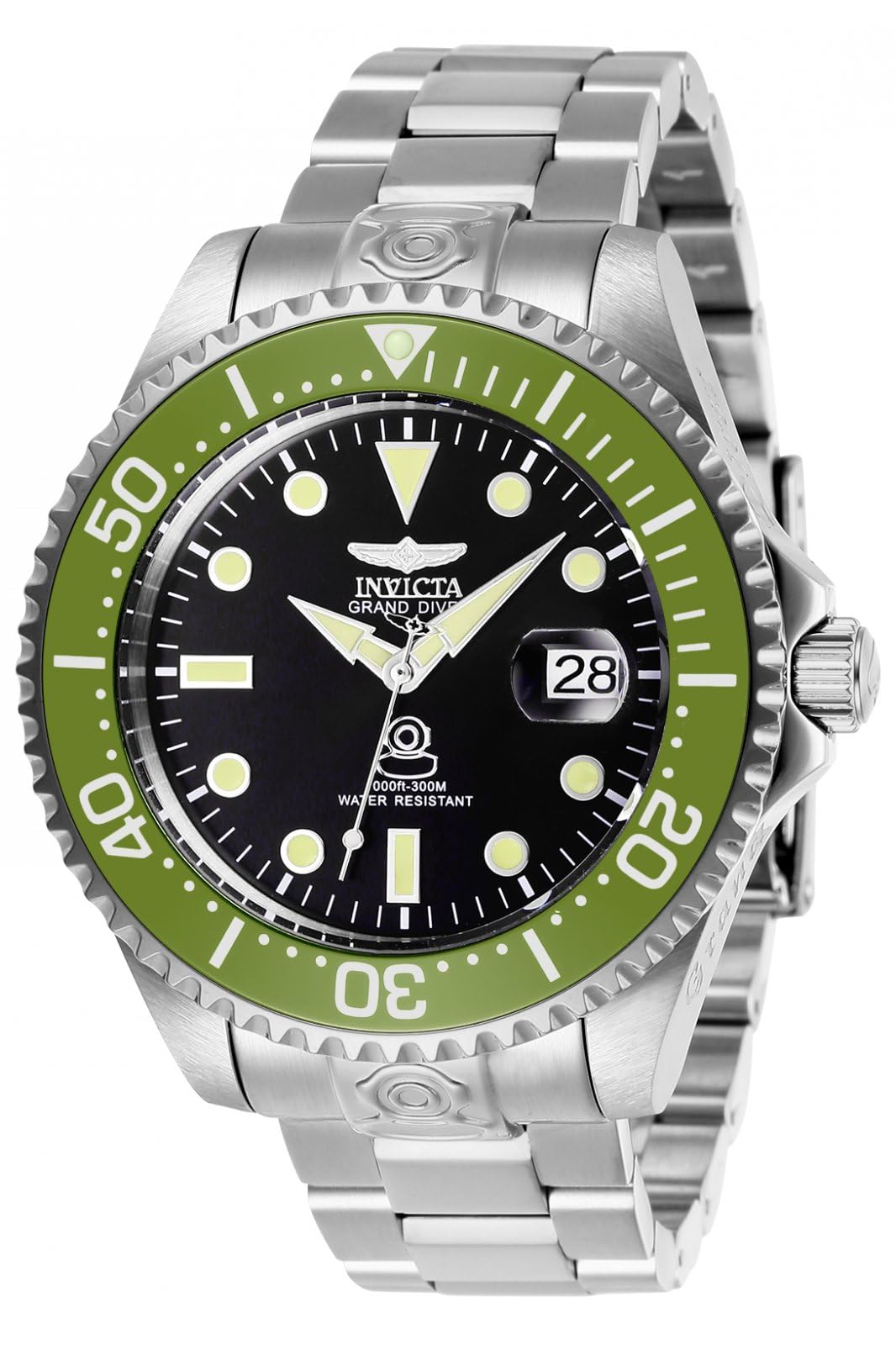 Invicta Grand Diver 27612 Men's Watch - Waterproof - Analogue - Automatic Movement - stainless steel with Black dial - 47mm