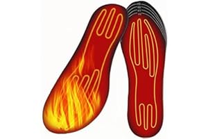 Heated Insoles for Men Women, USB Rechargeable Adjustable Feet Warmer Insoles, Full-Foot Warming for Hunting, Skiing and Outd
