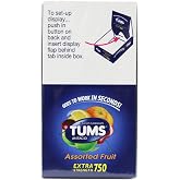 TUMS Extra 750 Assorted Fruit Flavors 12 Rolls (Assorted Fruit)