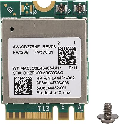 ASHATA Mini WiFi Card RTL8822CE M.2 NGFF 2.4/5GHz WiFi 5 Bluetooth 5.0