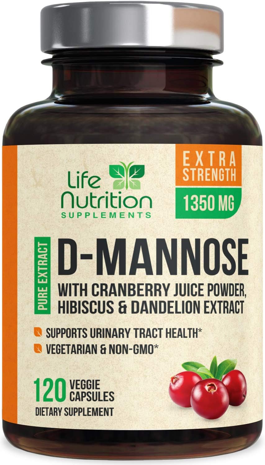 DMannose Capsules with Cranberry Extra Strength UTI