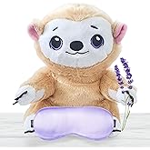 2-in1 Microwavable Heating Pad for Period Cramps + Eye mask Heating pad–Machine Washable Cover-Cute Stuffed Animal Heating Pad, Portable Menstrual Microwave Heating Pad-Lavender Scent (Hedgehog)