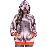 SeSe Code Hoodie With Eye Mask Striped Airplane Travel Womens Mens Oversized Sweatshirt Sleep Pullover Color Block