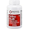 PROTOCOL FOR LIFE BALANCE Ortho Multi Softgels for Men - Multivitamin for Prostate Health - with Saw Palmetto, Zinc & CoQ10 - Men Daily Multivitamin - Iron Free - 90 Softgels